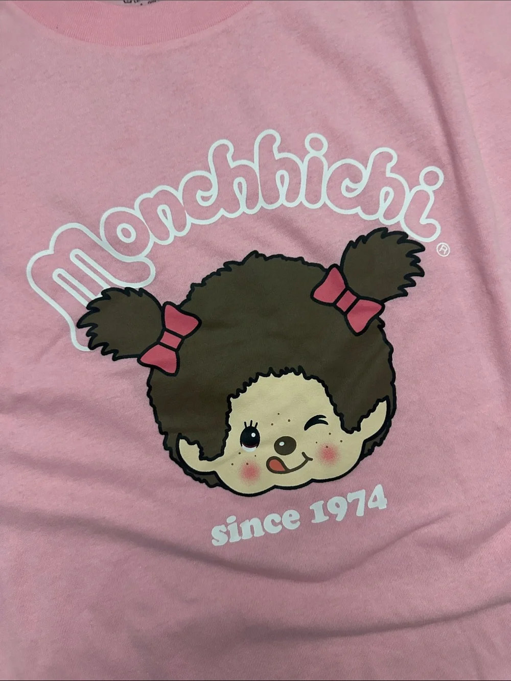 Monchhichi Pink Graphic Short Sleeve Tee - Picture 2 of 4